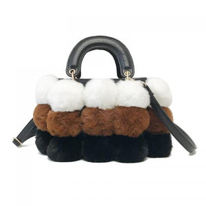 Luxury Fox Fur Ladies Handbag